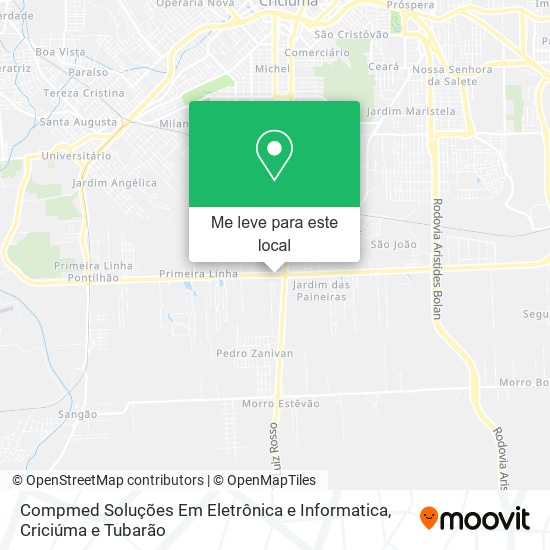 Compmed Soluções Em Eletrônica e Informatica mapa