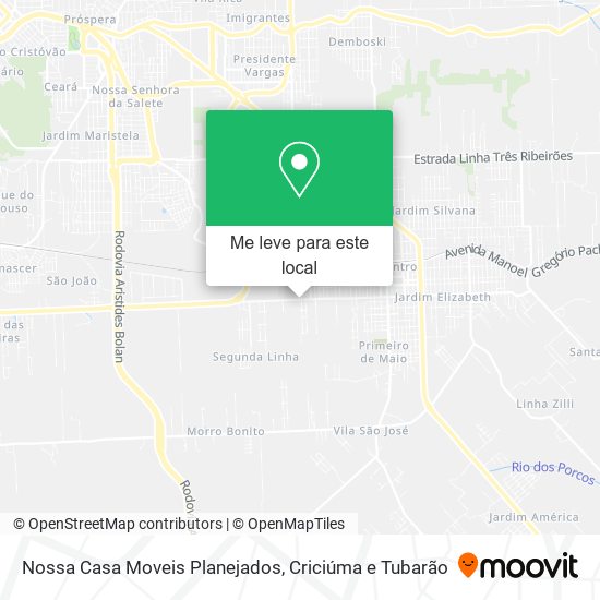 Nossa Casa Moveis Planejados mapa