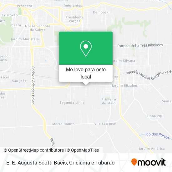 E. E. Augusta Scotti Bacis mapa