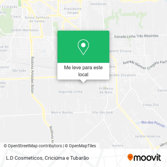 L.D Cosmeticos mapa