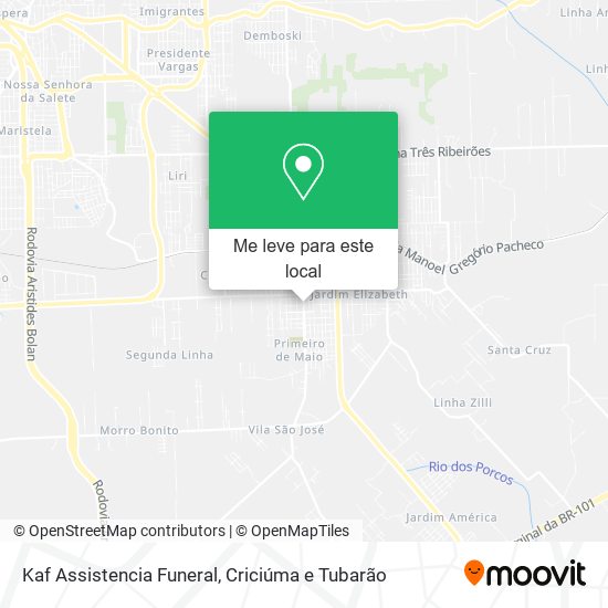 Kaf Assistencia Funeral mapa