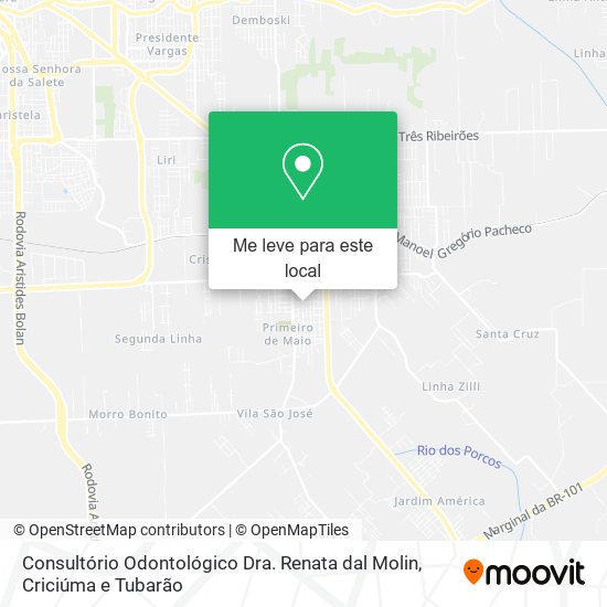 Consultório Odontológico Dra. Renata dal Molin mapa