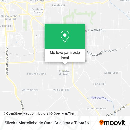 Silveira Martelinho de Ouro mapa