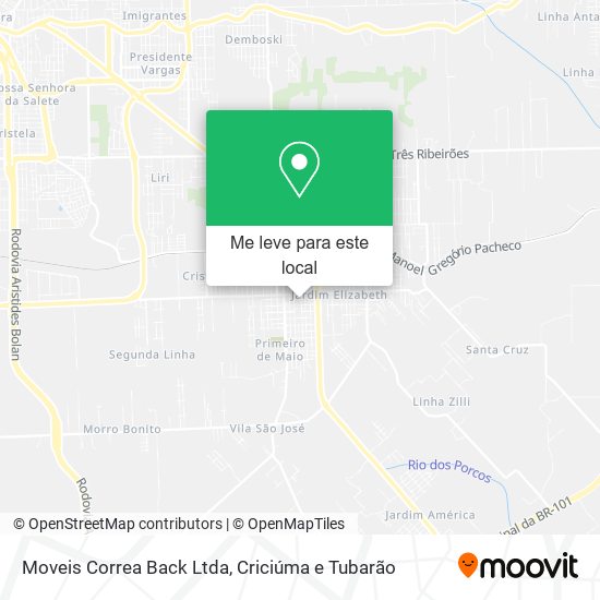 Moveis Correa Back Ltda mapa