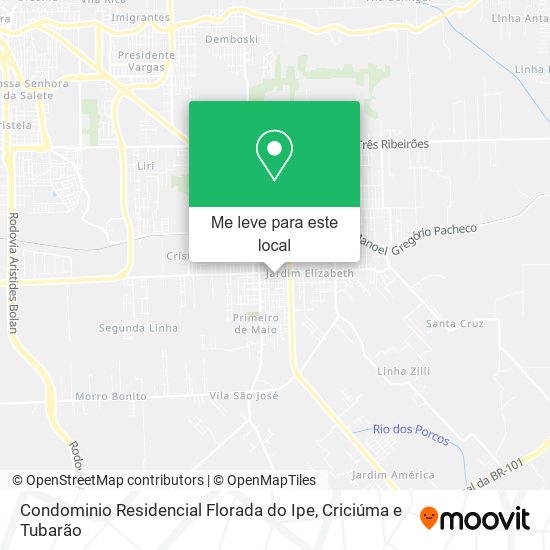 Condominio Residencial Florada do Ipe mapa