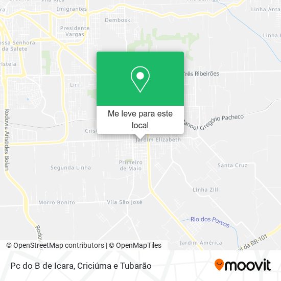 Pc do B de Icara mapa