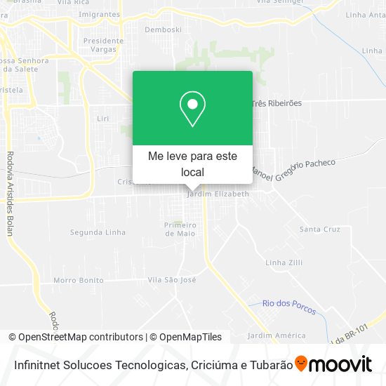 Infinitnet Solucoes Tecnologicas mapa