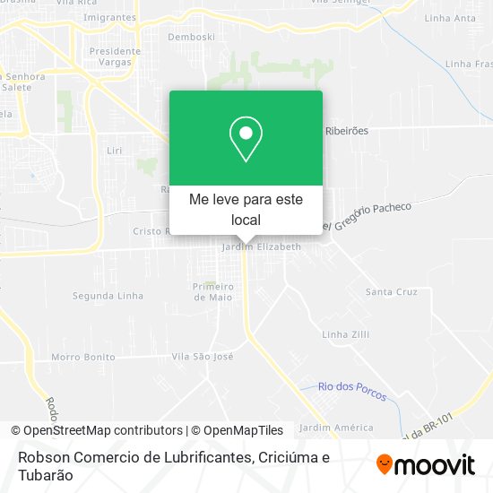 Robson Comercio de Lubrificantes mapa