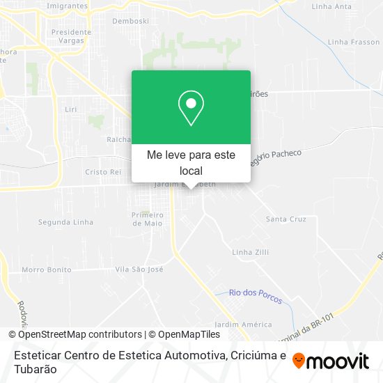 Esteticar Centro de Estetica Automotiva mapa