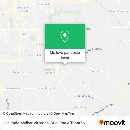 Unidade Mulher Virtuosa mapa