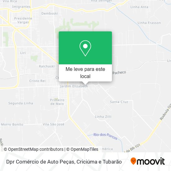 Dpr Comércio de Auto Peças mapa
