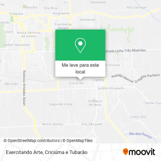 Exercitando Arte mapa