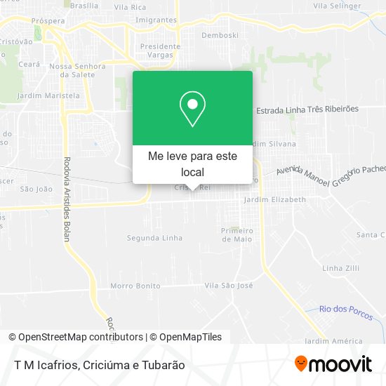 T M Icafrios mapa