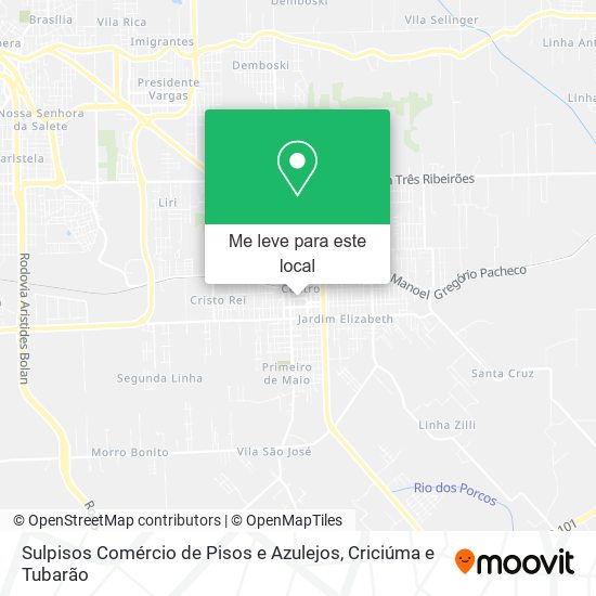 Sulpisos Comércio de Pisos e Azulejos mapa