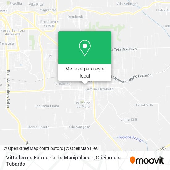 Vittaderme Farmacia de Manipulacao mapa