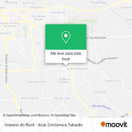 Imperio do Rock - Acai mapa
