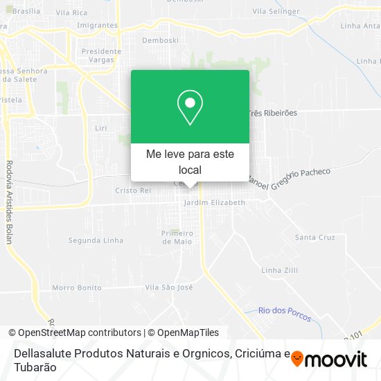 Dellasalute Produtos Naturais e Orgnicos mapa