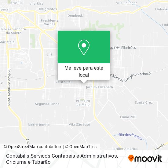 Contabilis Servicos Contabeis e Administrativos mapa