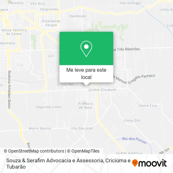 Souza & Serafim Advocacia e Assessoria mapa