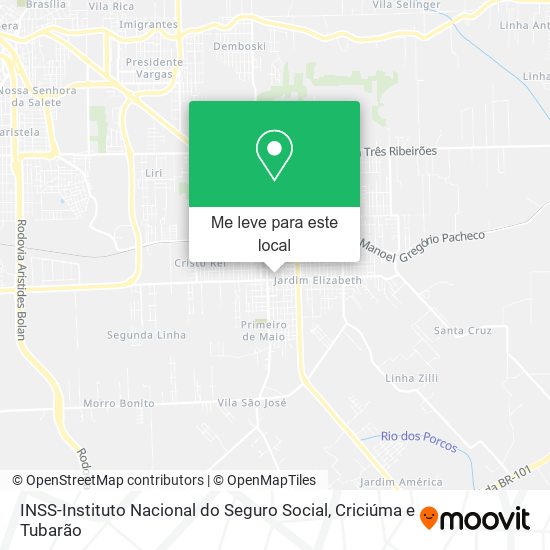 INSS-Instituto Nacional do Seguro Social mapa