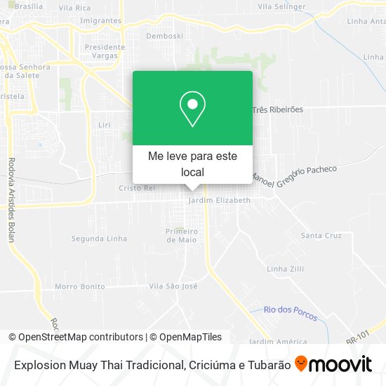Explosion Muay Thai Tradicional mapa