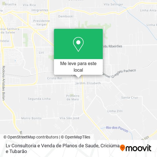Lv Consultoria e Venda de Planos de Saude mapa