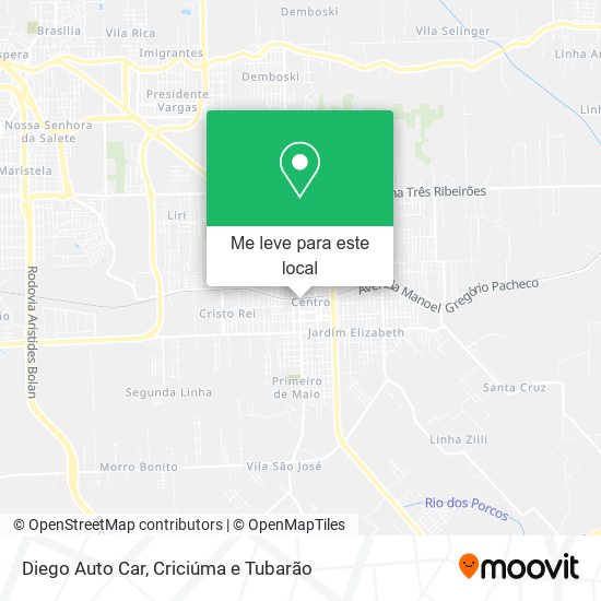 Diego Auto Car mapa