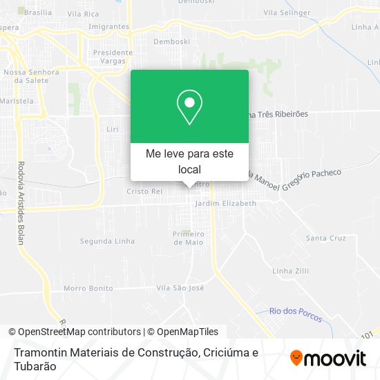 Tramontin Materiais de Construção mapa