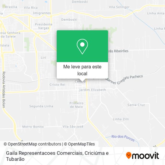 Gaila Representacoes Comerciais mapa