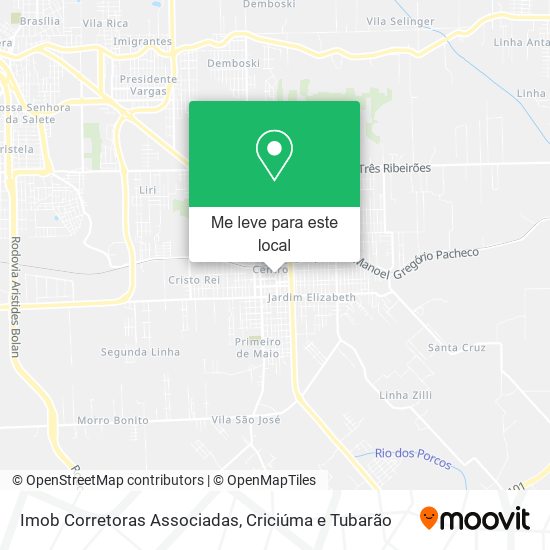Imob Corretoras Associadas mapa