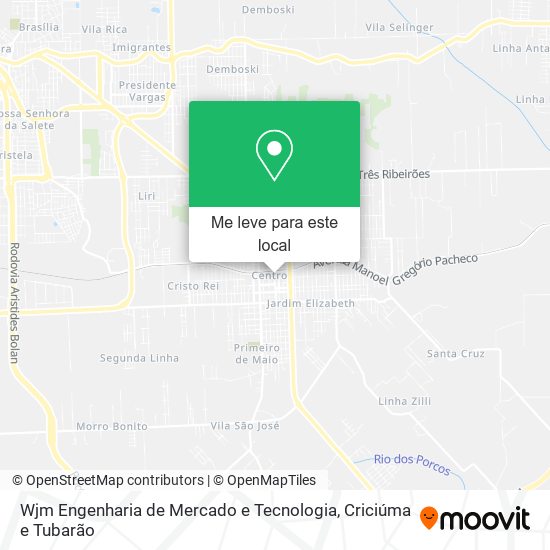 Wjm Engenharia de Mercado e Tecnologia mapa