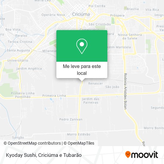 Kyoday Sushi mapa