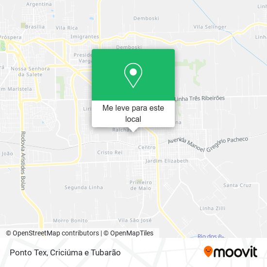Ponto Tex mapa