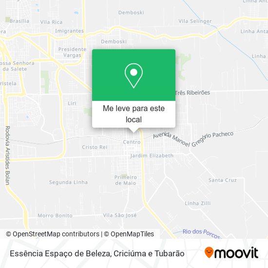 Essência Espaço de Beleza mapa