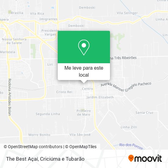 The Best Açaí mapa