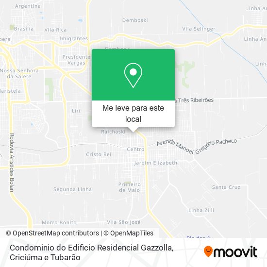 Condominio do Edificio Residencial Gazzolla mapa