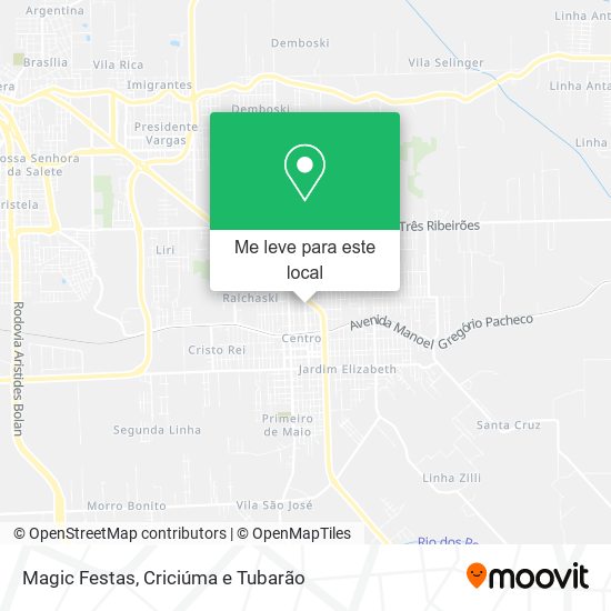 Magic Festas mapa