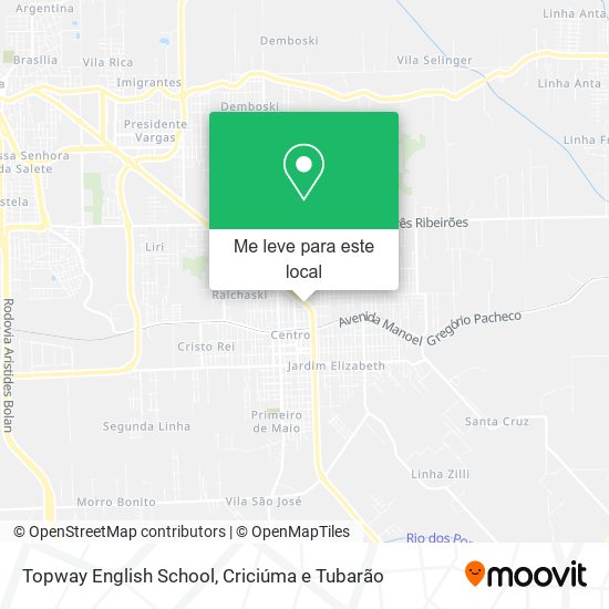 Topway English School mapa