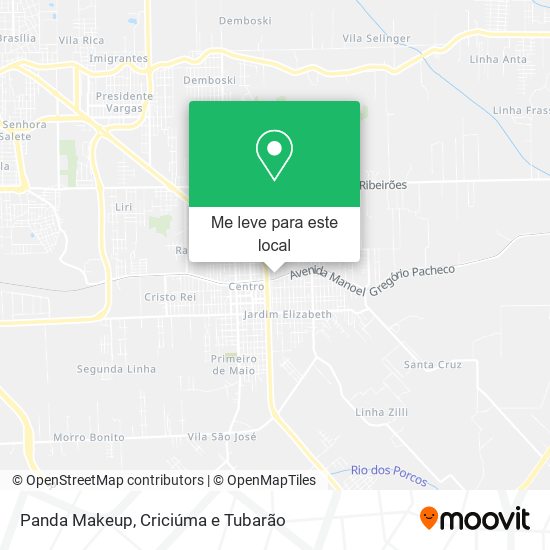Panda Makeup mapa