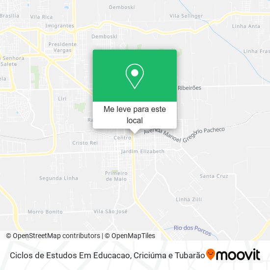 Ciclos de Estudos Em Educacao mapa