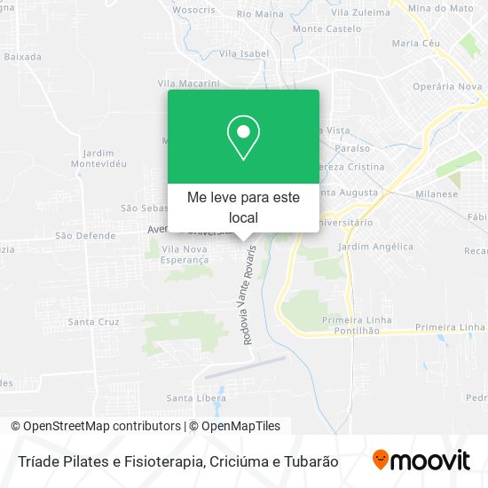 Tríade Pilates e Fisioterapia mapa