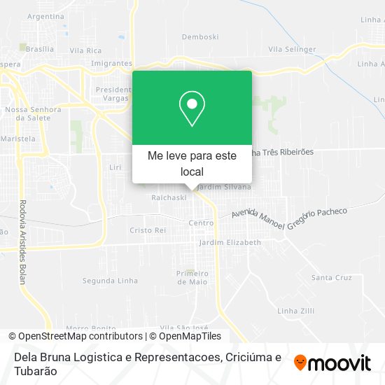 Dela Bruna Logistica e Representacoes mapa