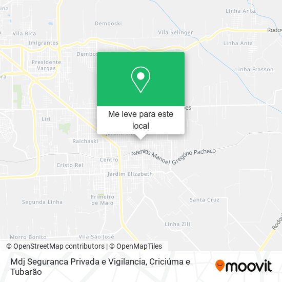 Mdj Seguranca Privada e Vigilancia mapa