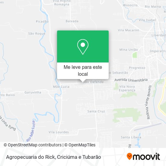 Agropecuaria do Rick mapa