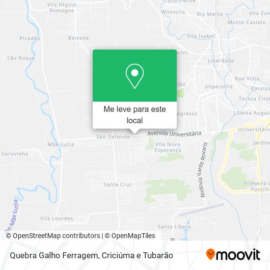 Quebra Galho Ferragem mapa