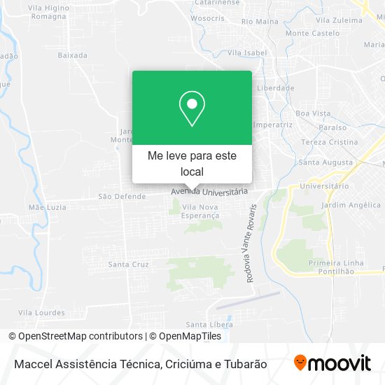 Maccel Assistência Técnica mapa