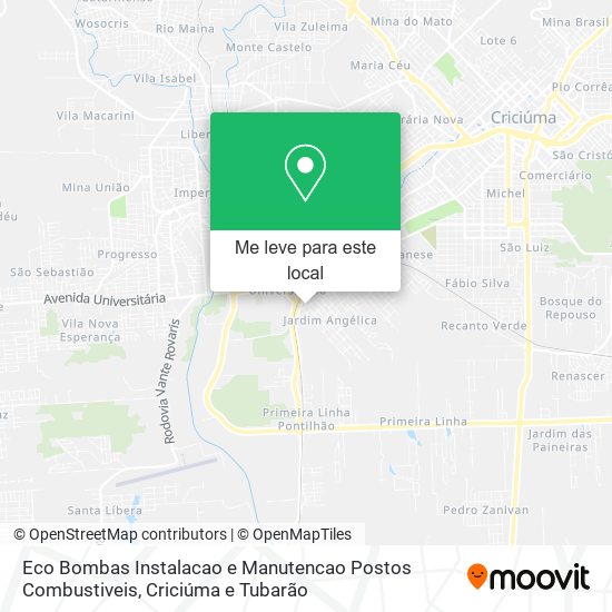 Eco Bombas Instalacao e Manutencao Postos Combustiveis mapa