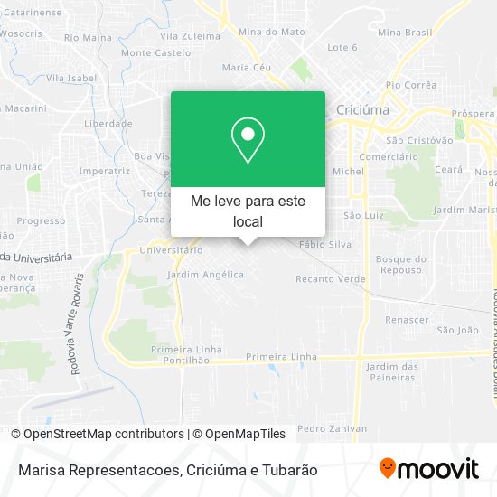 Marisa Representacoes mapa