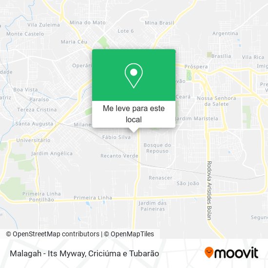 Malagah - Its Myway mapa