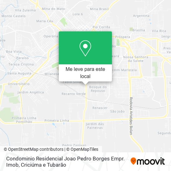 Condominio Residencial Joao Pedro Borges Empr. Imob mapa